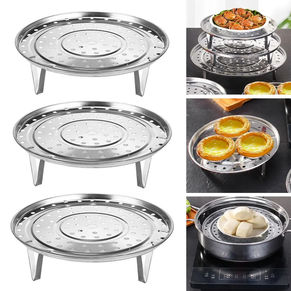 Steamer Stainless Steel Basket Egg Steamer Rack Set Kitchen Dining Pot Steaming Accessories Kitchen Tools