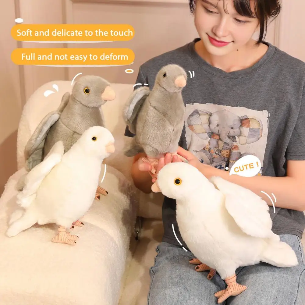 22/30 سنتيمتر محاكاة حمامة ألعاب من نسيج مخملي الاطفال محشوة حمامة دمية الصغار لينة الطيور بلوشي التعليمية ألعاب حيوانات الديكور