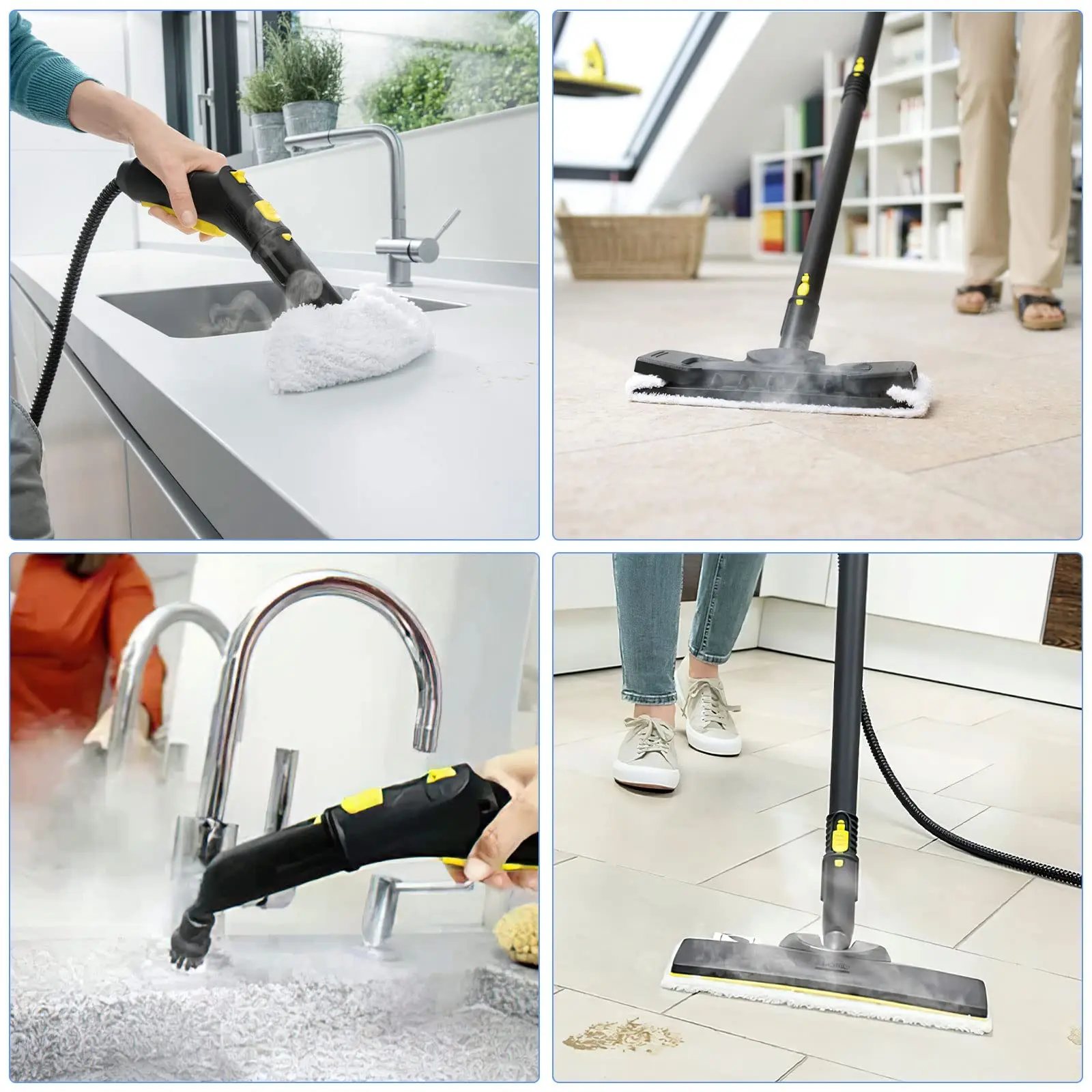 Für Karcher Easyfix SC2 SC3 SC4 SC5 Staubsauger Mikrofaser Reinigung Pad Abdeckung Steam Mop Pinsel Kopf Leistungsstarke Düse Teile – Detail 13