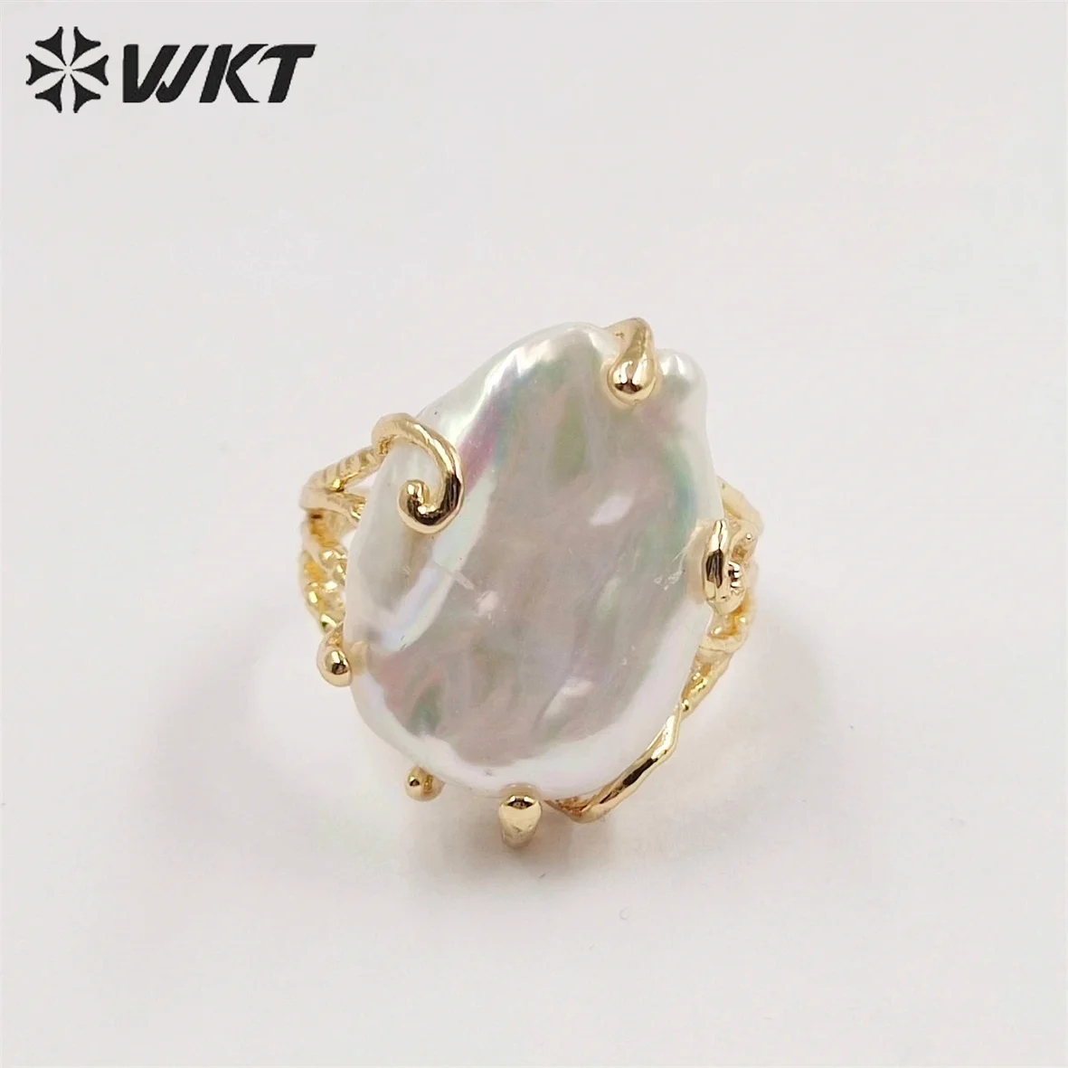 WT-MPR051  WKT 2022 High Quality Ring Pearl Natural Pearl Wedding Celebration Party Gift Hot Design Beautiful