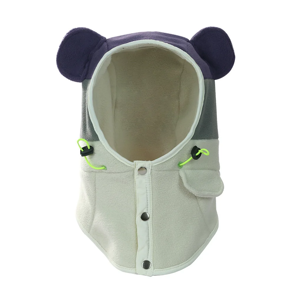 Warm Beanies Integrated boy girl Hat  Winter Women's Pullover Hat Winter Scarf Wind and Cold Protection Ear Protection Beanies