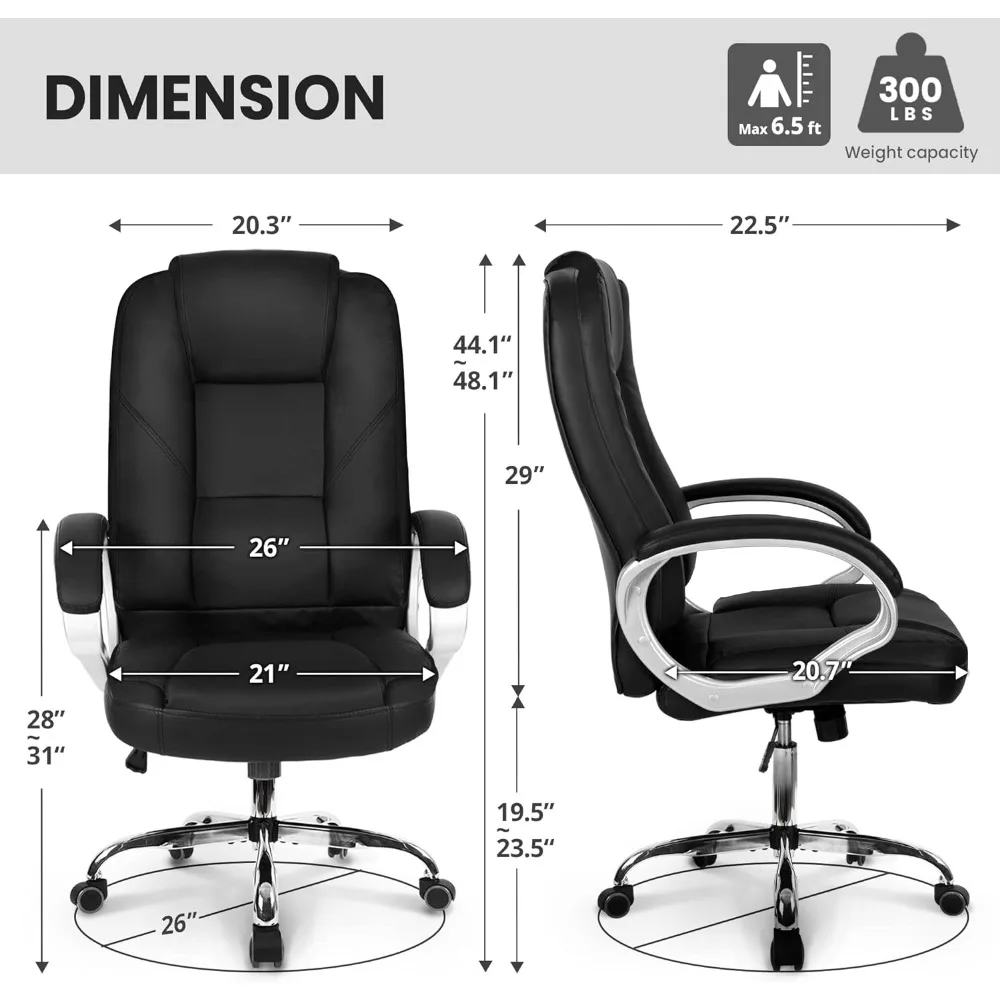 Ergonômico Almofada Traseira Alta Cadeira de Escritório com Rodas, Mesa do Computador, Apoio Lombar, Confortável, Cinza, Ajustável, Giratória