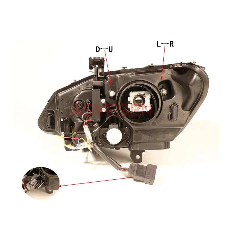 Nuovo design aggiornamento faro modificato a LED completo per BMW Z4 2009-2016 faro adatto per lente bifocale versione HID con motore