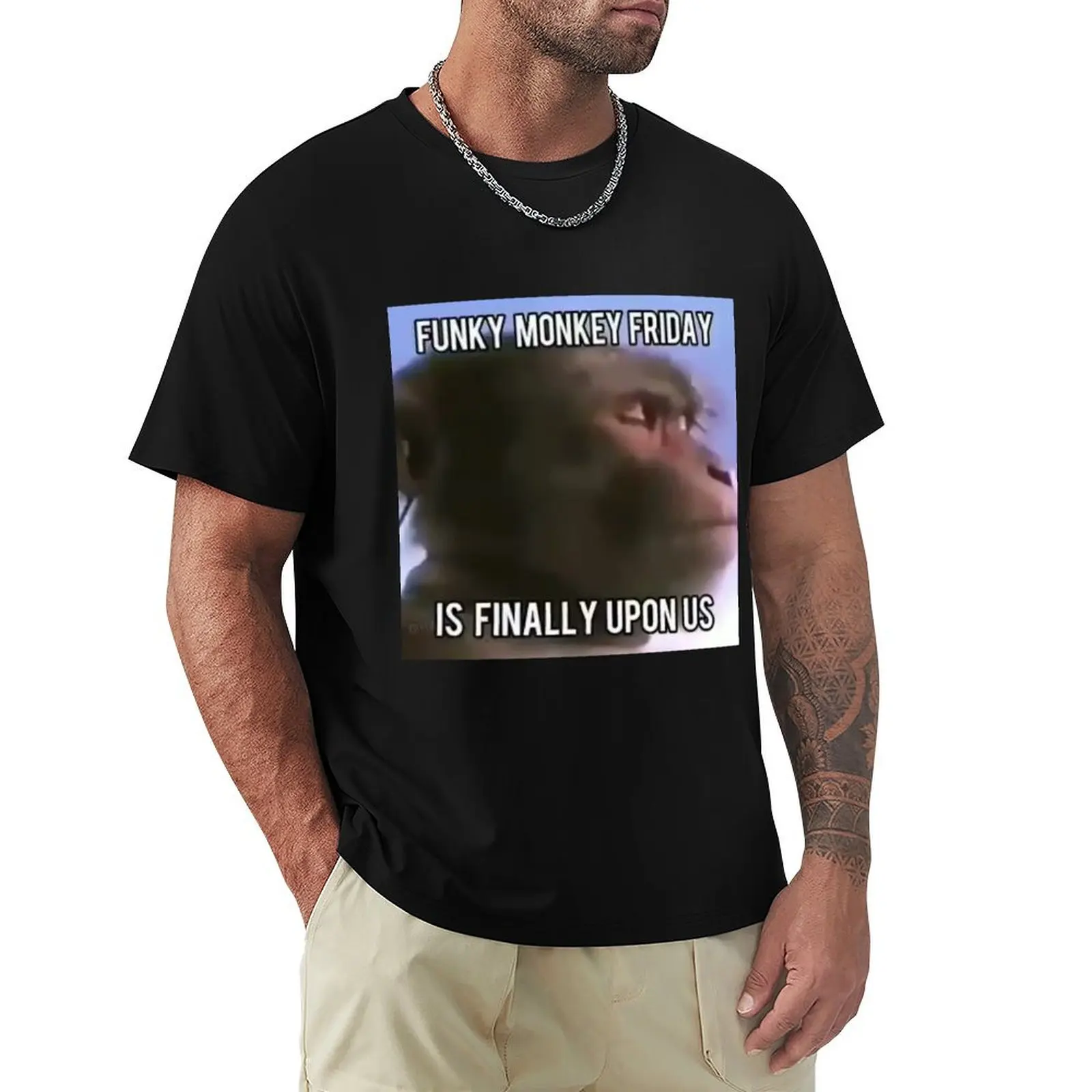 

Funky monkey friday spoonkid T-Shirt customizeds cheap stuff quick drying valentines clothes men clothes