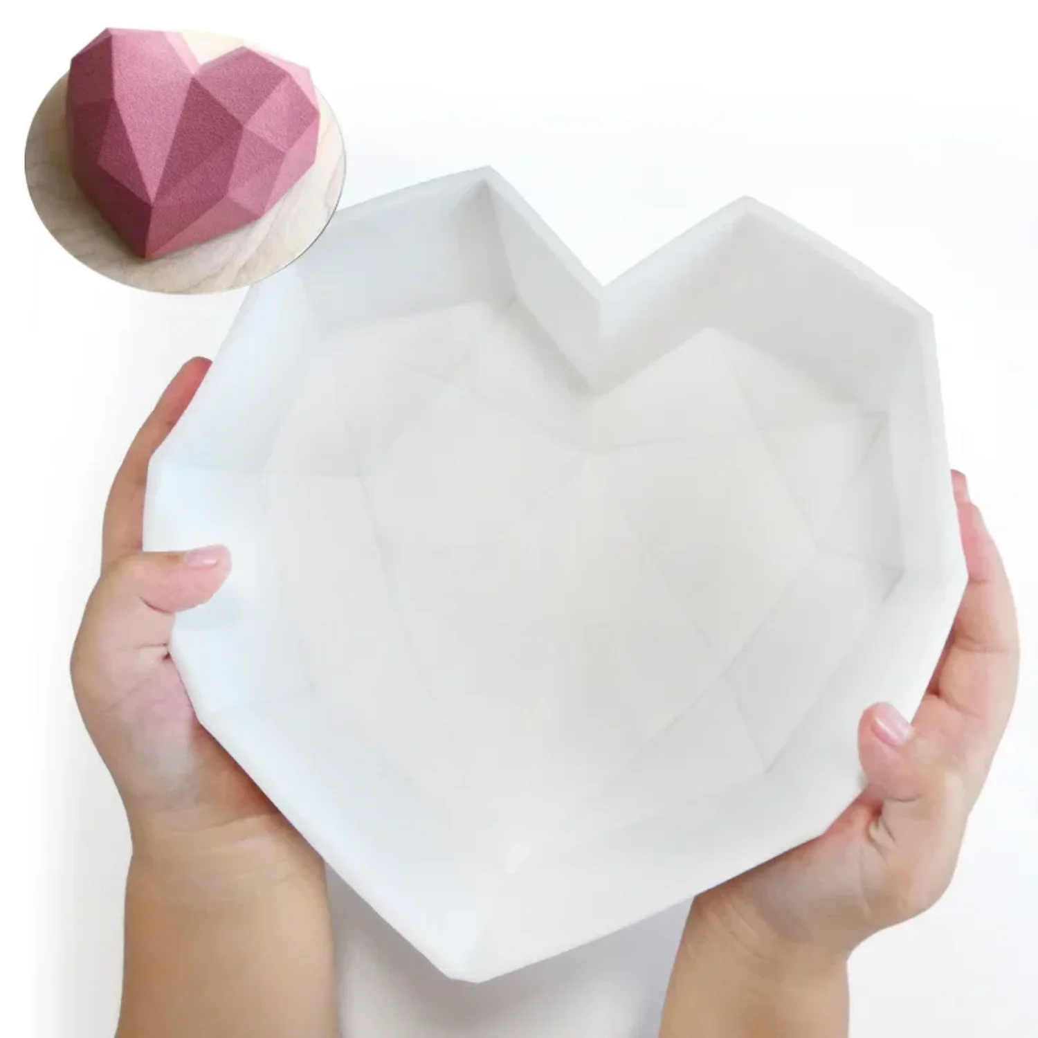 Heart Shaped Silicone Cake Mold Silicone Baking Pan  Pastry 3D  Heart Mold Cake Mousse Chocolate Silicone Pastry Molds