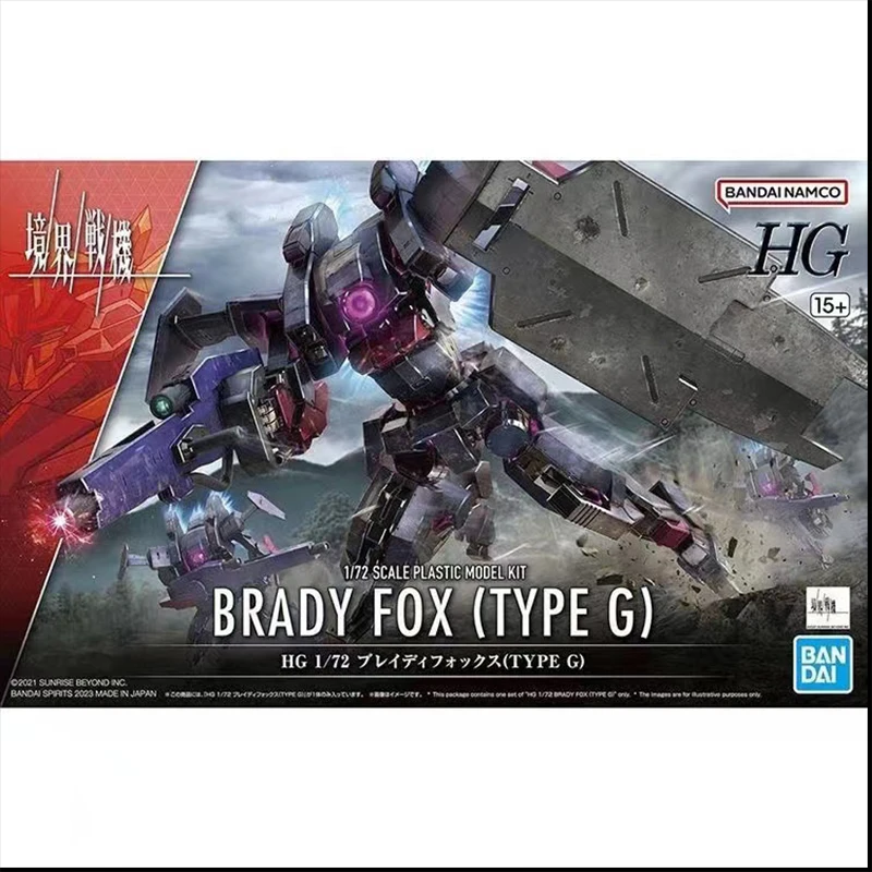 In Stock Bandai AMAIM Warrior Anime Model HG 1/72 BRADY FOX (G Type) Action Figure Model Kit Movable Figure Gift For Children