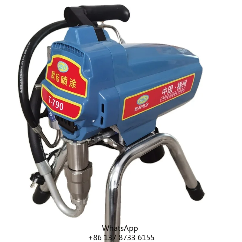 

T-790 Electric Airless Paint Sprayer Brushless Motor 3.5L Cup Capacity Industrial Grade Portable High Pressure Gun For Wall