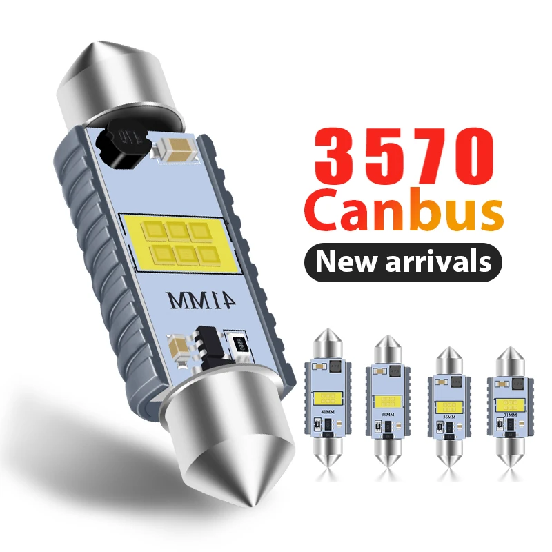 

1PCS High-power CANBUS C5W W5W C10W led 31mm 36mm 39mm 41mm Festoon light Interior lights Reading light License plate light 12v