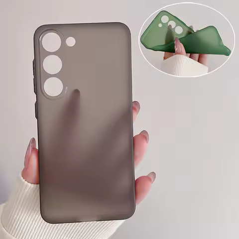 Thin Matte Translucent Case For Samsung S25 S24 S23 S22 Plus Ultra FE A32 A52 A72 A53 A73 A33 A23 A54 A14 Note20 TPU Bumper Capa