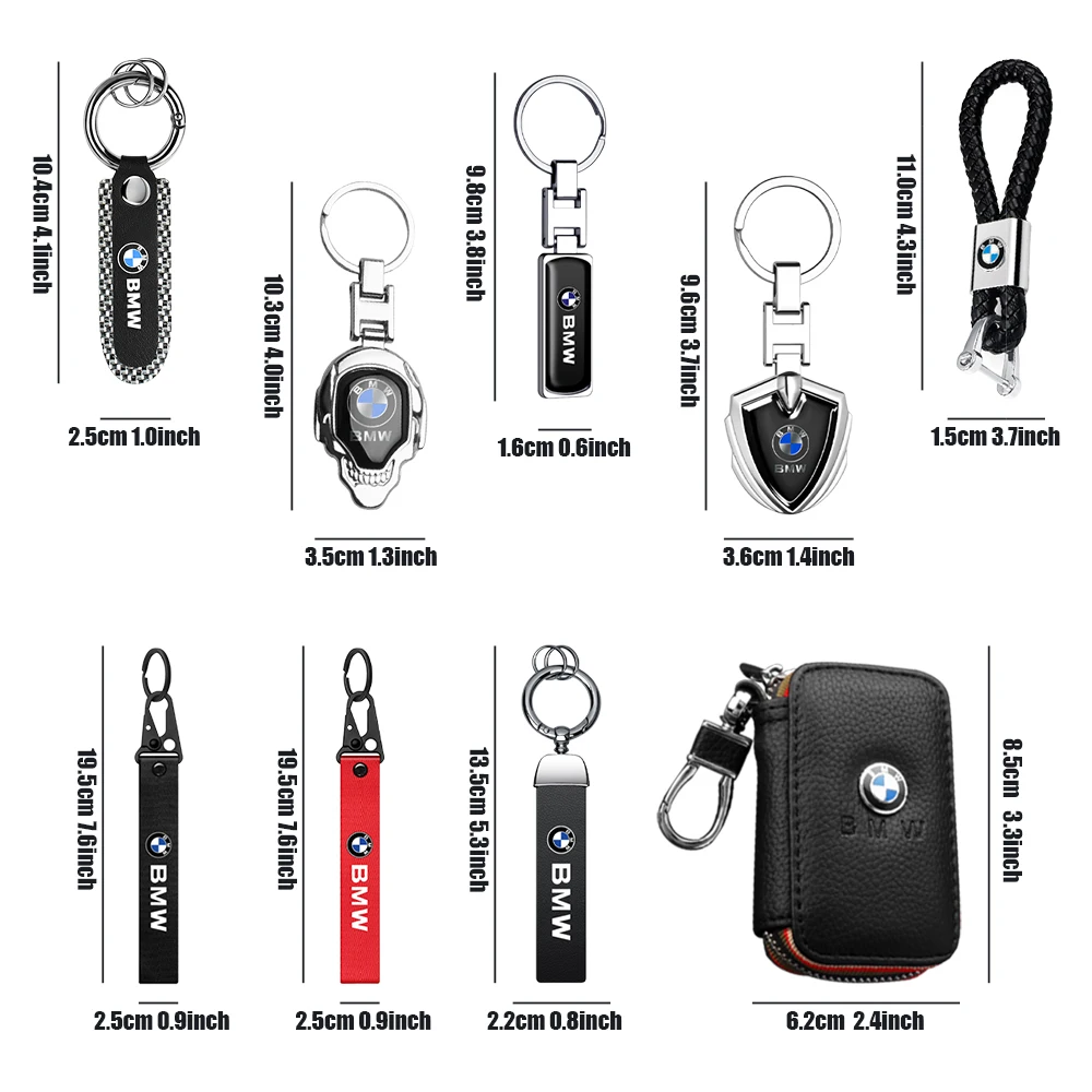 Car Metal/Leather Key Chain Braided Rope Keyrings Key Case For BMW M M3 X1 X2 X3 X5 X4 X6 X7 G30 G20 G32 G11 G12 F40 F30 F20 F10