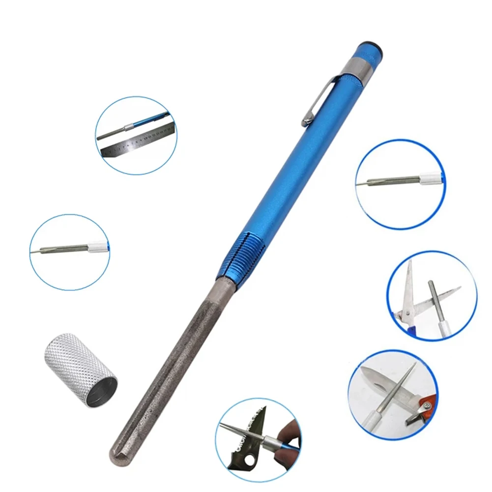 Handheld Emery Sharpener Pen for Outdoor Use Suitable for Sharpening Fishing Hooks Hunting Tools Kitchen Knives and Scissors