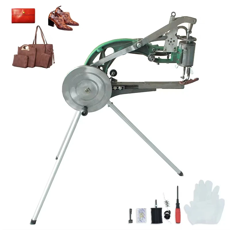 

Manual Leather Sewing Machine Manual Shoe Patching Machine Patching Double Cotton Nylon Thread Sewing Machine