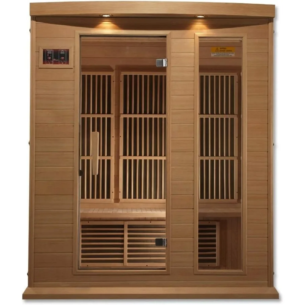 Saunas Sauna Infrared Carbon Canadian Hemlock Sauna Low Electromotive Force Far-infrared Carbon Heating Plate Personal Sauna