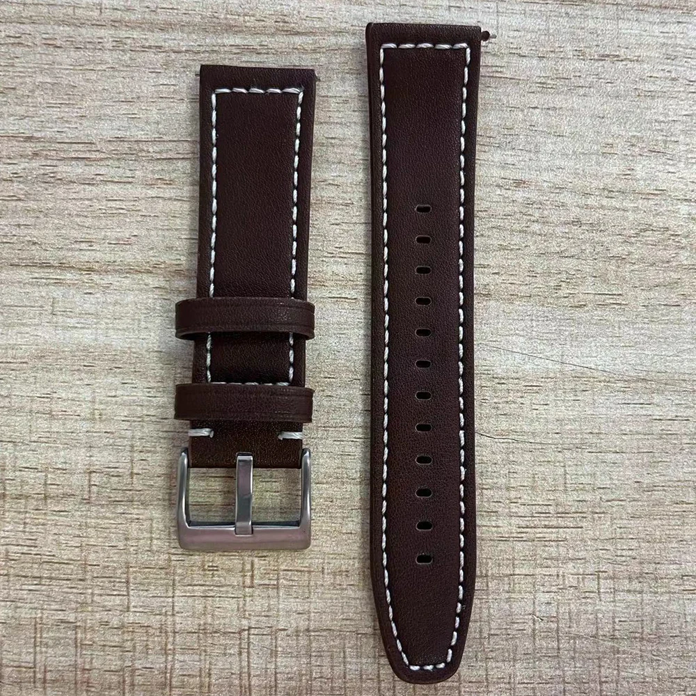 새로운 22mm 교체용 가죽 스트랩 22MM 화웨이 삼성 샤오미 스마트 워치용 22mm 팔찌 벨트 비즈니스 시계줄