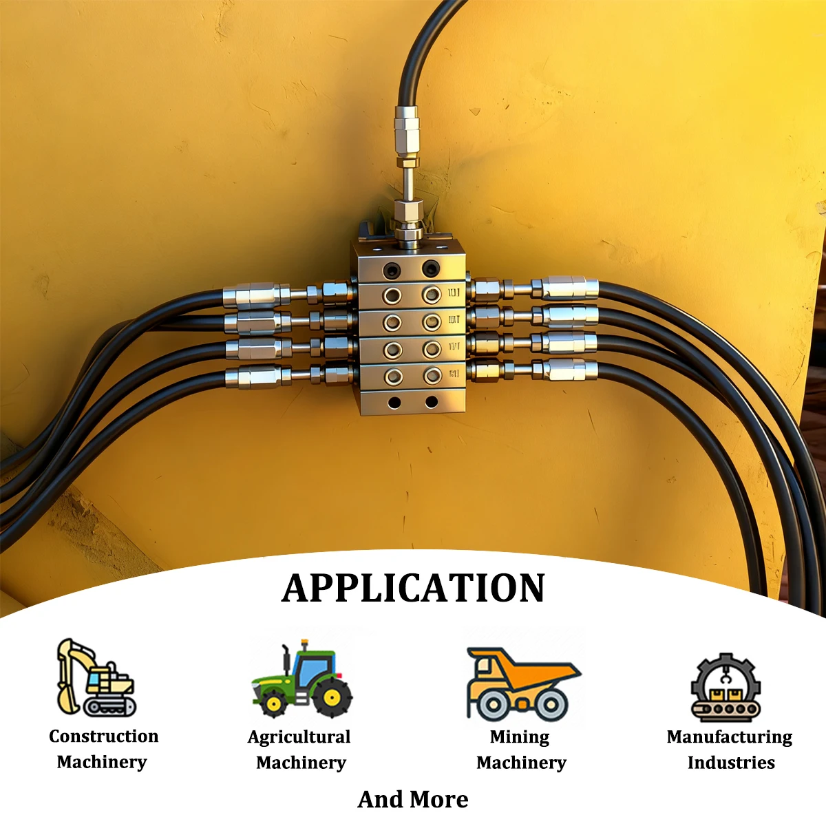 JIANHOR 1000 Series 6-16 منافذ توزيع مشعب صمام المقسم التقدمي لنظام التشحيم التلقائي