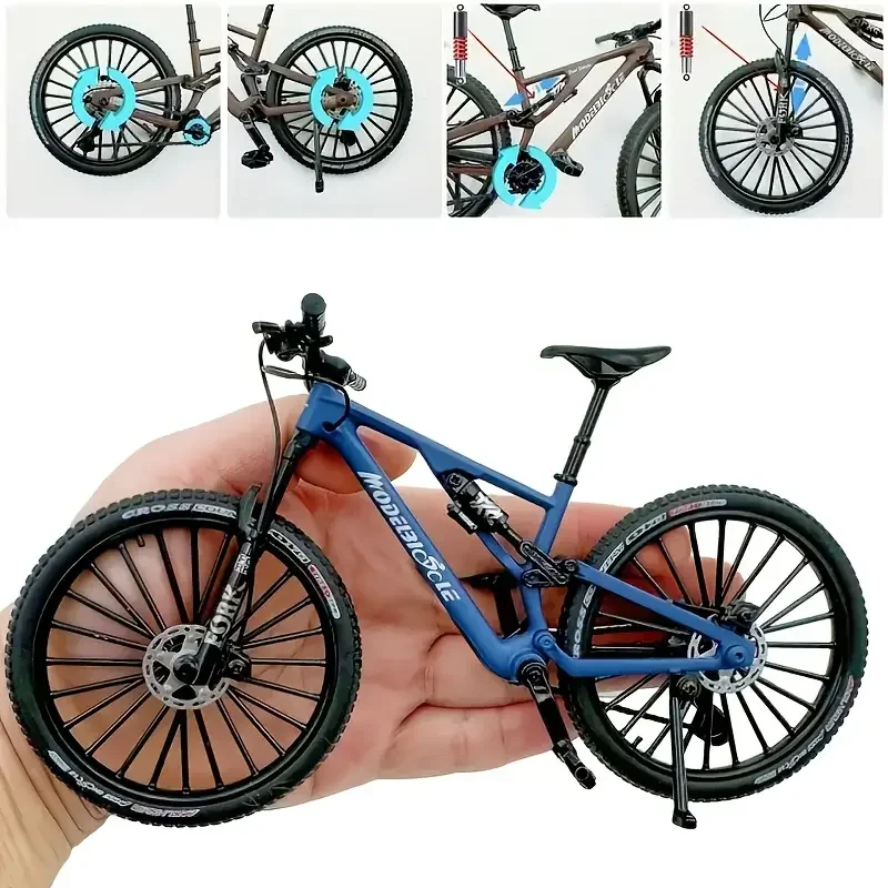 1:6 mini bicicletas de liga diecast modelo brinquedo montanha dedo bicicletas simulação coleção presentes brinquedos meninos