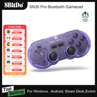 AKNES 8BitDo SN30 Pro Game Controller for Nintendo Switch Android MacOS Steam Windows PC Joystick Wireless Bluetooth Gamepad