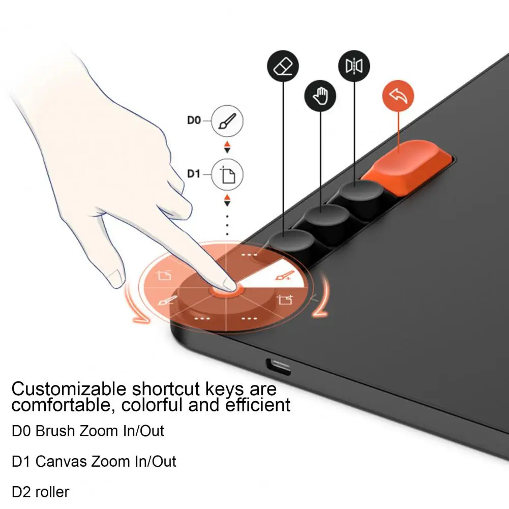 Графический планшет VO1060, 290 PPS, 60 градусов, 4 клавиши, для Android/Windows/Mac/OS