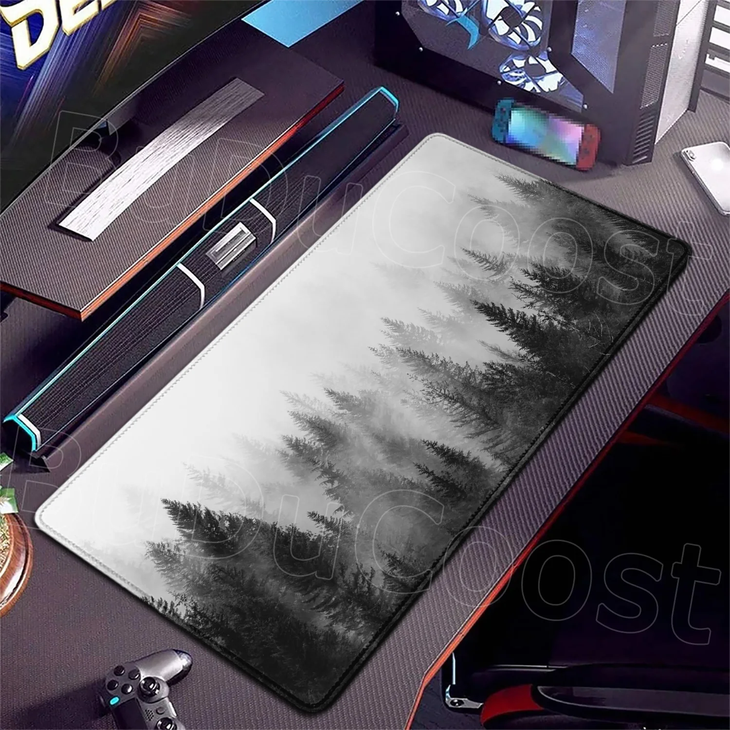 マウスパッド 大型 ゲーミング 自然風景 XXL マウスパッド コンピューター用 ラバーベース ホームオフィス マウスパッド デスクマット ゲーマー アクセサリー