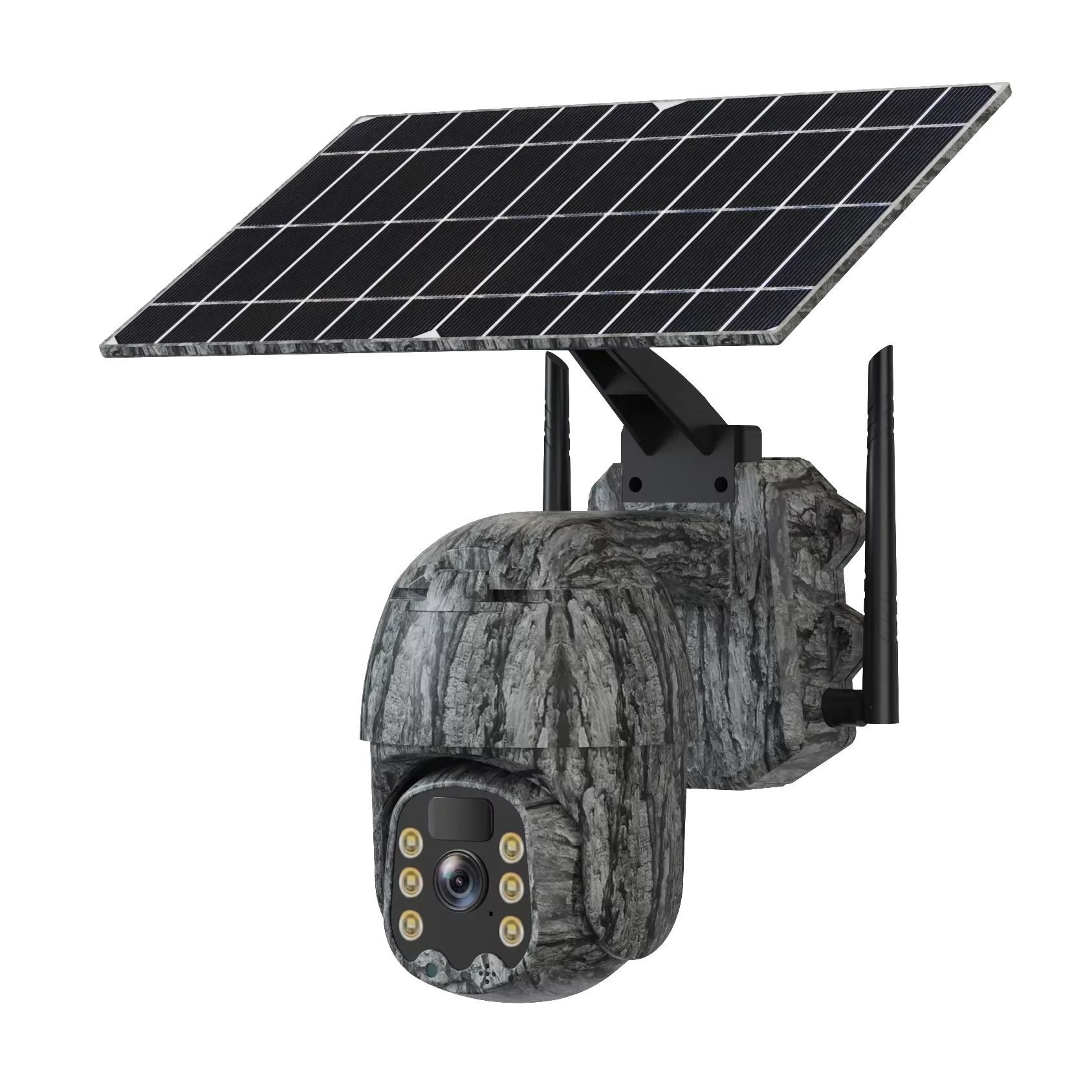 في الهواء الطلق I-Cam + 1080P WiFi CCTV كاميرا متحركة 2MP 4MP لوحة طاقة شمسية لوحة للرؤية الليلية CMOS اللاسلكية 4G شبكة طاقة البطارية الأمنية