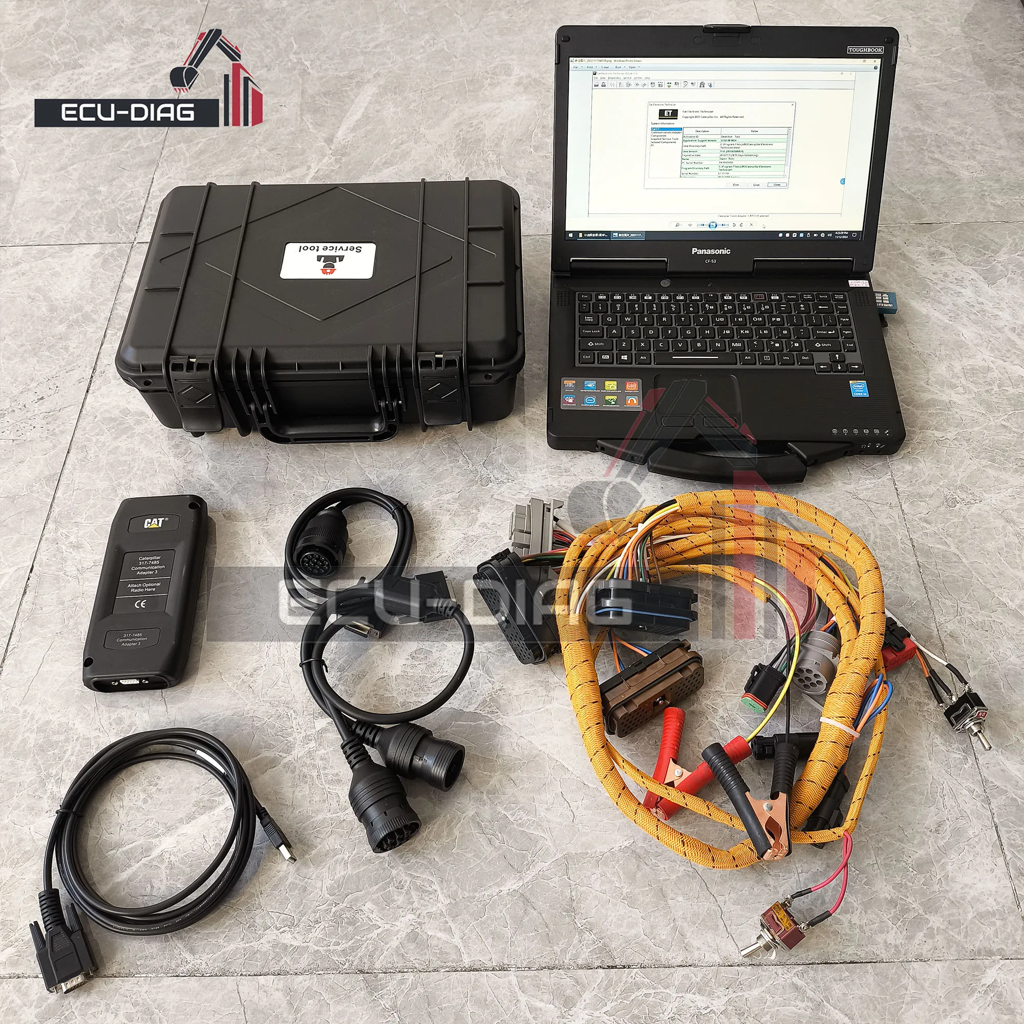 

ET3 2023A Software 317-7485 For CAT Diagnostic Tool Bring laptop programming line Truck Heavy Duty Excavator Diagnostic 3177485