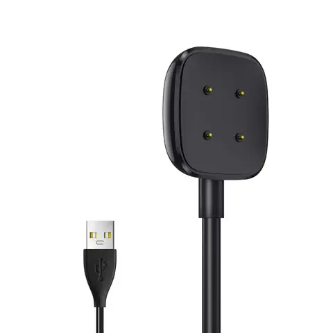 Ładowarka do Fitbit Versa 4/Sense/Versa 3/Sense 2 inteligentna ładowarka do zegarka stacja dokująca stojak wymiana akcesoriów kabel do szybkiego ładowania