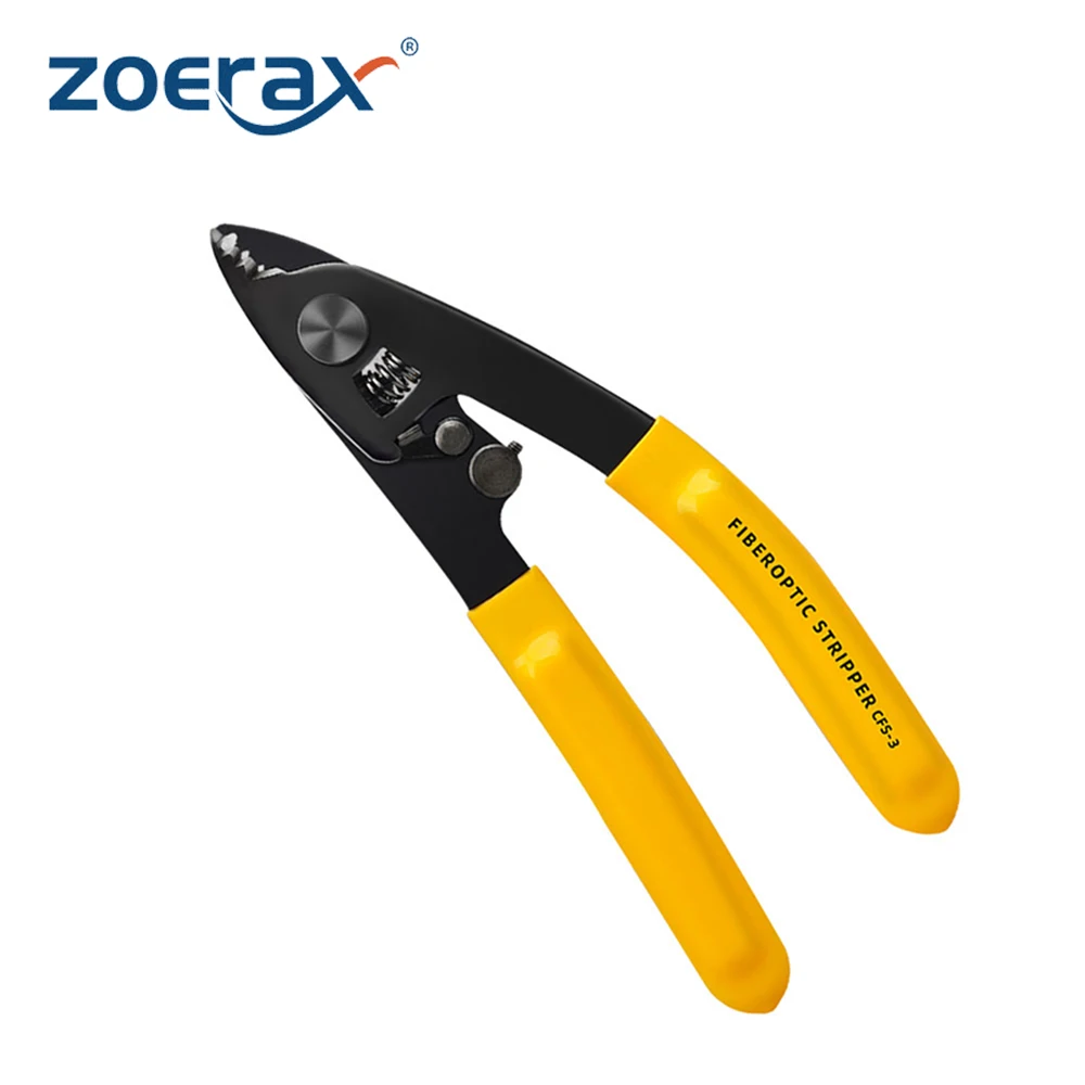 

ZoeRax CFS-3 Series Three Hole Precision Fiber Stripper Pliers Efficient Fiber Stripping Tool for FTTH Maintenance Pliers