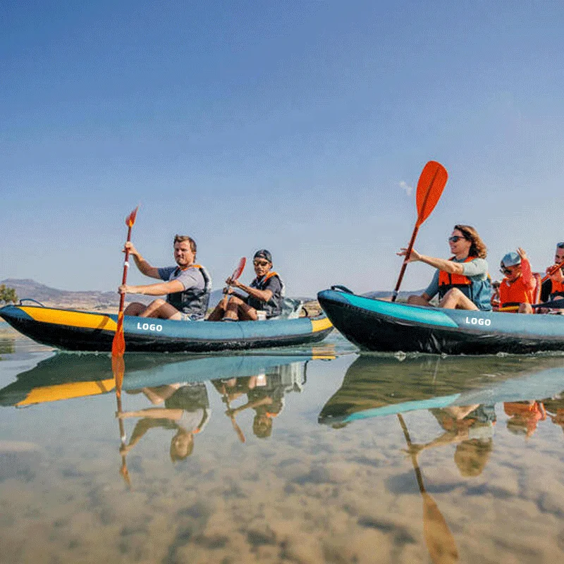 قوارب كاياك قابلة للنفخ تتسع لـ 2-3 أشخاص مع 3 مقاعد مرتفعة