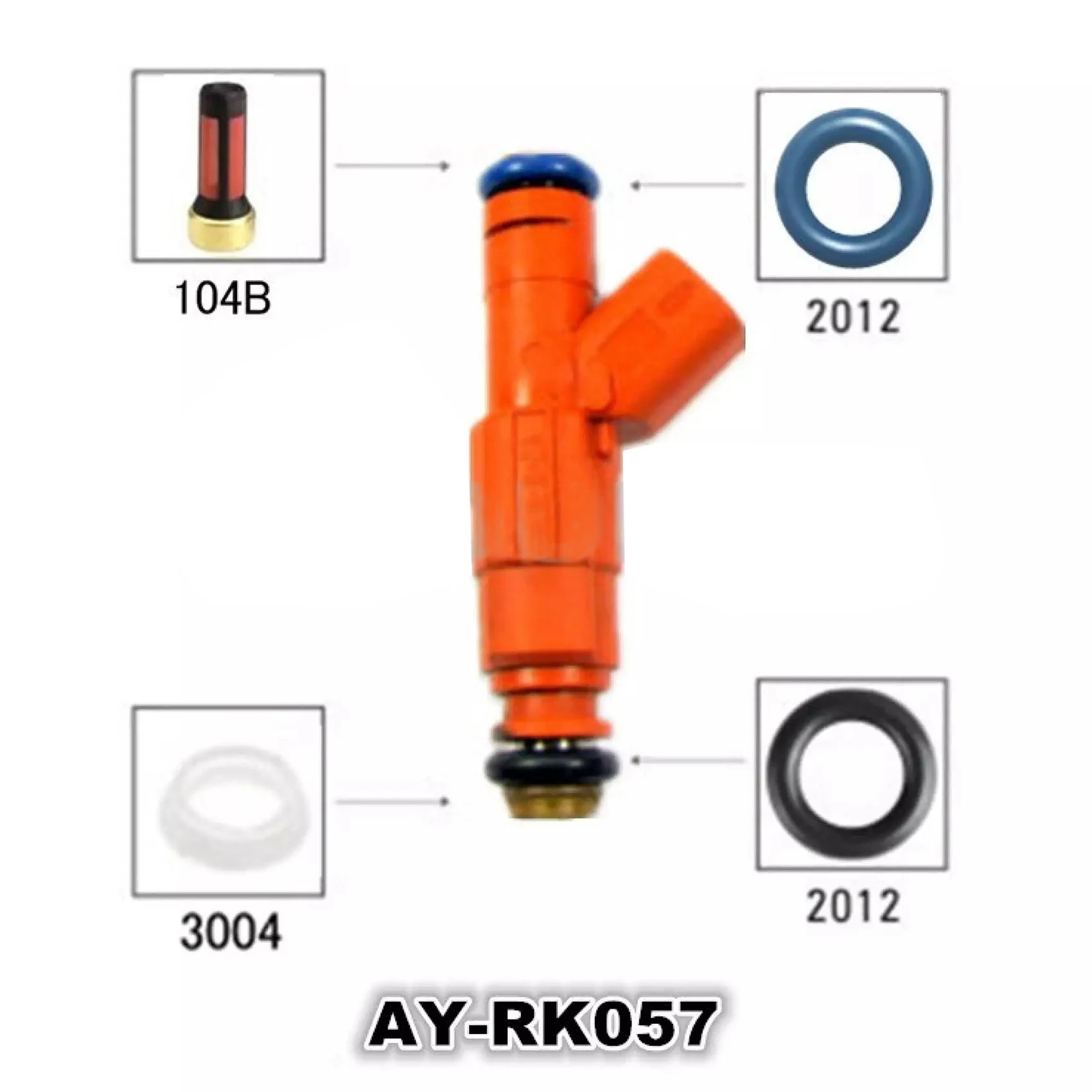 Fuel Injector Repair Kits for Mazda 6 Part Number 0280156154 0586156156 for AY-RK057