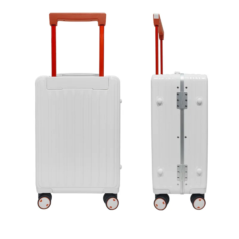 

(20) Aluminum frame suitcase with trolley case, silent universal wheel suitcase, ABS customs code lock suitcase