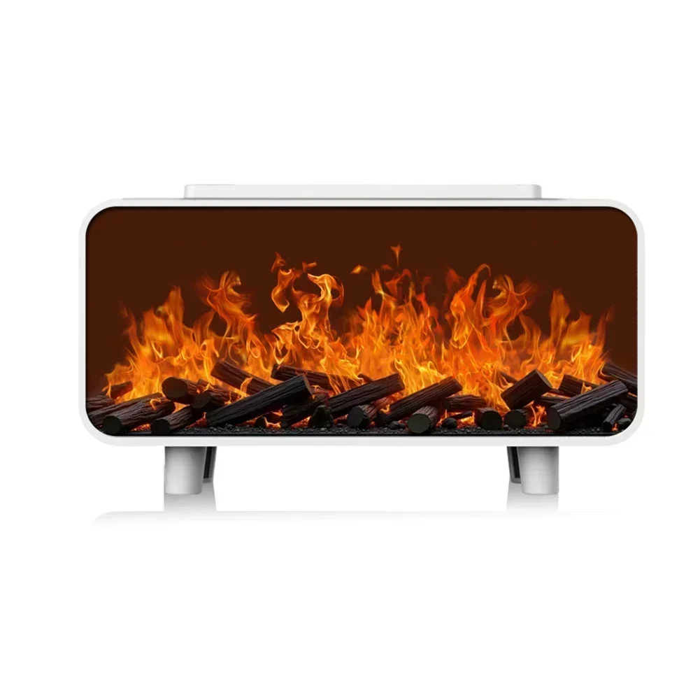 Realistic Fireplace Flame Essential Oil Diffuser with Humidifier Function and Color Changing LED Lights for Home Decor