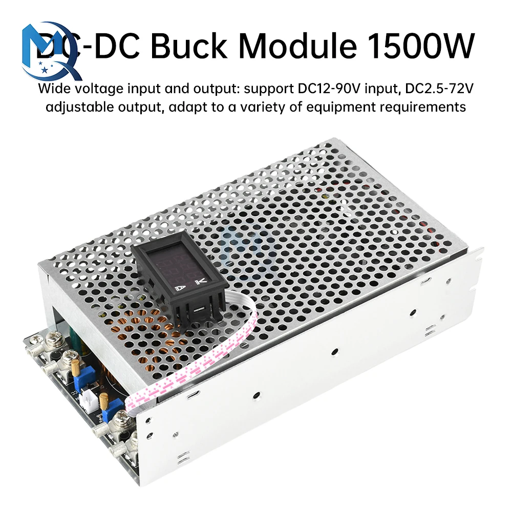 DC-DC Step-down Module 1500W Adjustable 15V-90V to 2.5V-72V 1.5-50A Continuous Adjustable Constant Voltage and Current Module