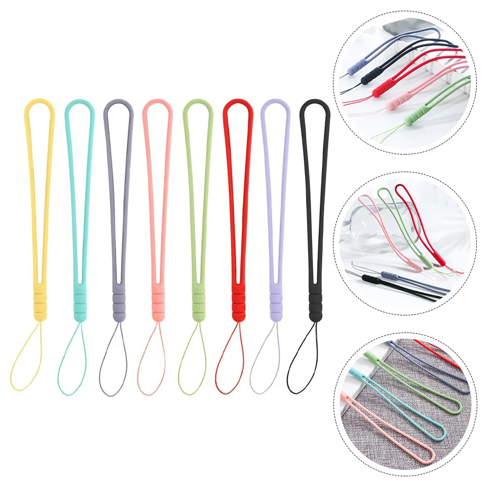 

8 Pcs Key Lanyard Silicone Phone Cellphone Hanging Chains Keys Decorate Lanyards Camera Rope Man