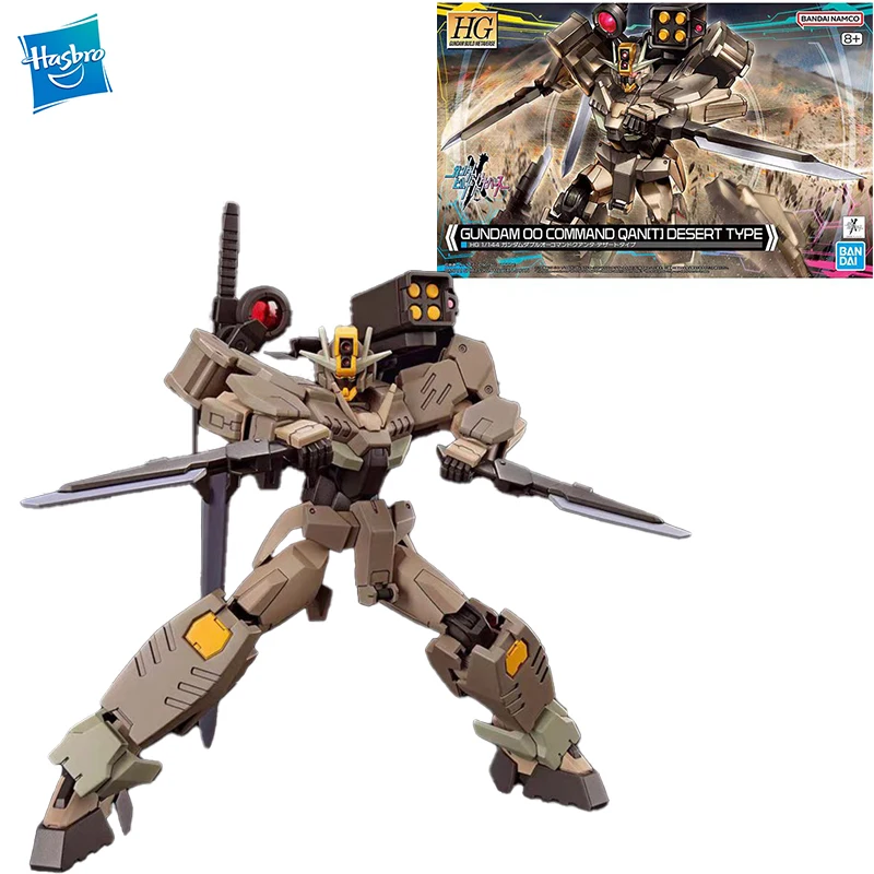 

Bandai 1/144 HG Gundam 00 Command Qan[T] Desert Type Build Metaverse Model Kit Action Figure Model Gift Toy Collection for Kids