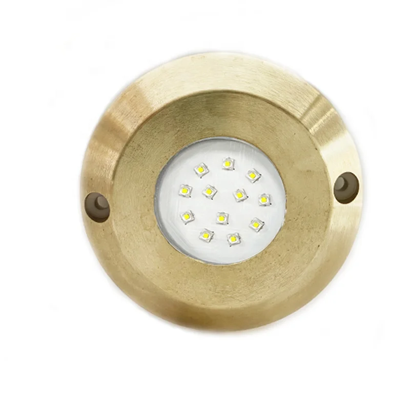 

New Arrival Bronze Marine Led Underwater Light 12V 24V 60W For Boat Yacht Dock Pool