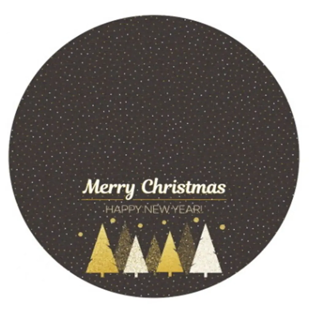 

Reuseable 1 pcs Flannelette DIY New Year Elk Party Supplies Floor Mat Cover Christmas Tree Skirt Xmas Decor Christmas Carpet