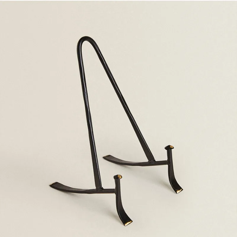 Book Picture Frame Holder Photo Display Rack Minimalist Decorative Metal Shelves Desktop Home Decor Ornament Display Stand
