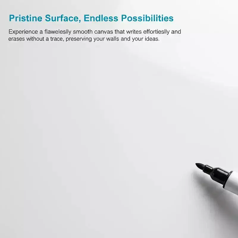 Electrostatic Whiteboard Sticker Removable Reusable Erasable PP For Teaching Graffiti Drawing Household Use