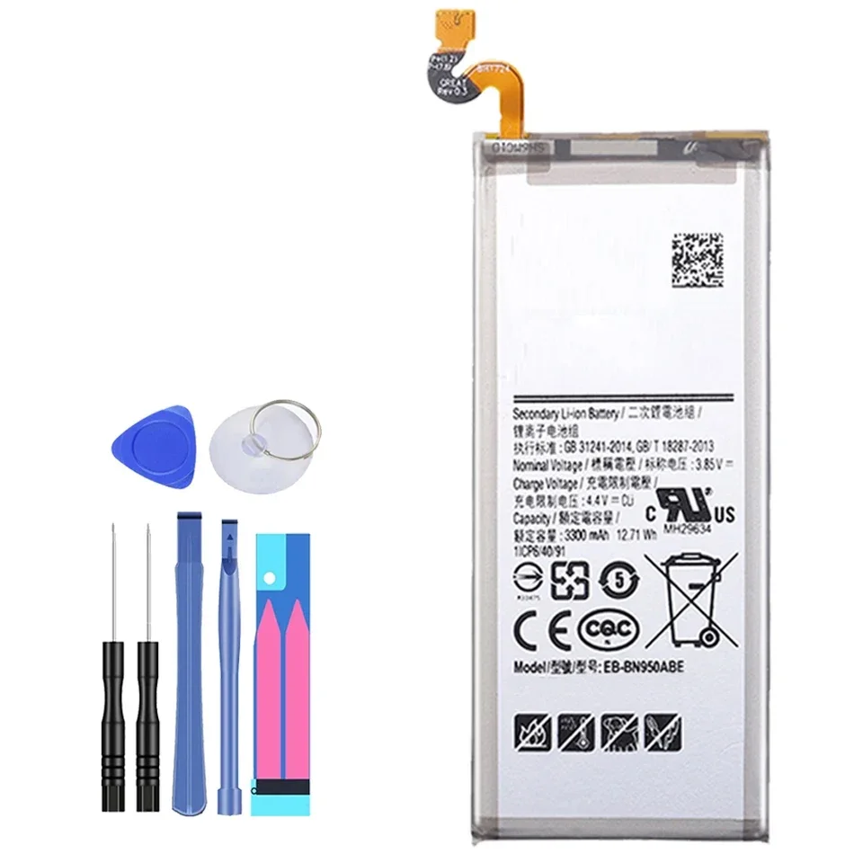 EB-BN950ABE 3300mAh аккумулятор для Samsung Galaxy Note 8 Note8 N950 SM-N950F N950FD N950U/U1 N950W N950N N9500 Bateria