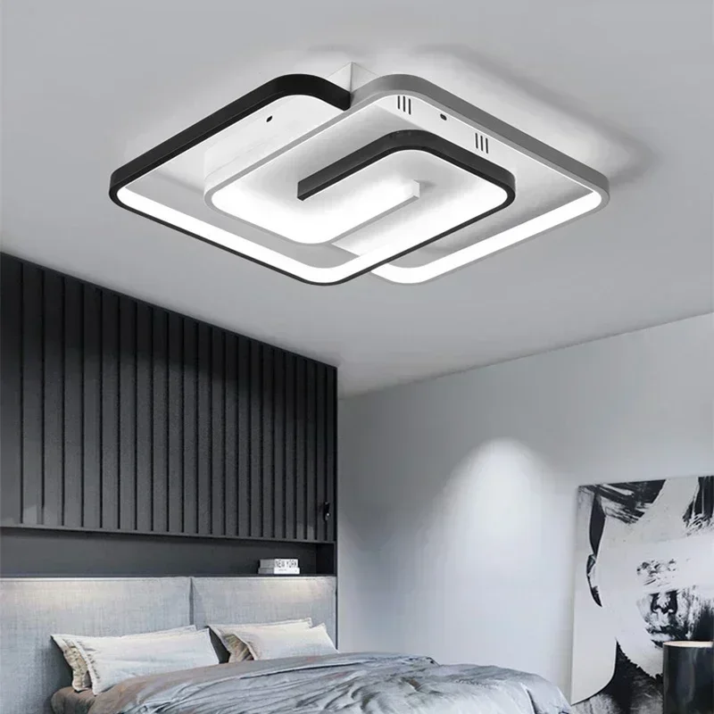 Plafonnier LED au Design Moderne, Luminaire Décoratif de Plafond, Idéal pour un Salon, une Salle à Manger, une Chambre à Coucher, un Restaurant, une Cuisine ou un Loft