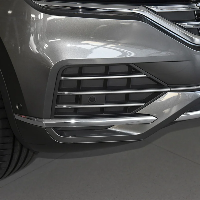 

Классический передний бампер, противотуманная фара, крышка решетки 760853665A 760853666A для VW Touareg 2018-2021, аксессуары