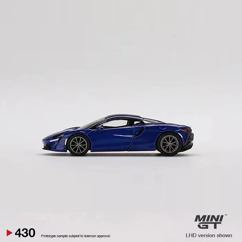 MINIGT 1:64 Model Car McLar Artura Alloy Die-cast Sport Vehicle #430 LHD Volcano Blue