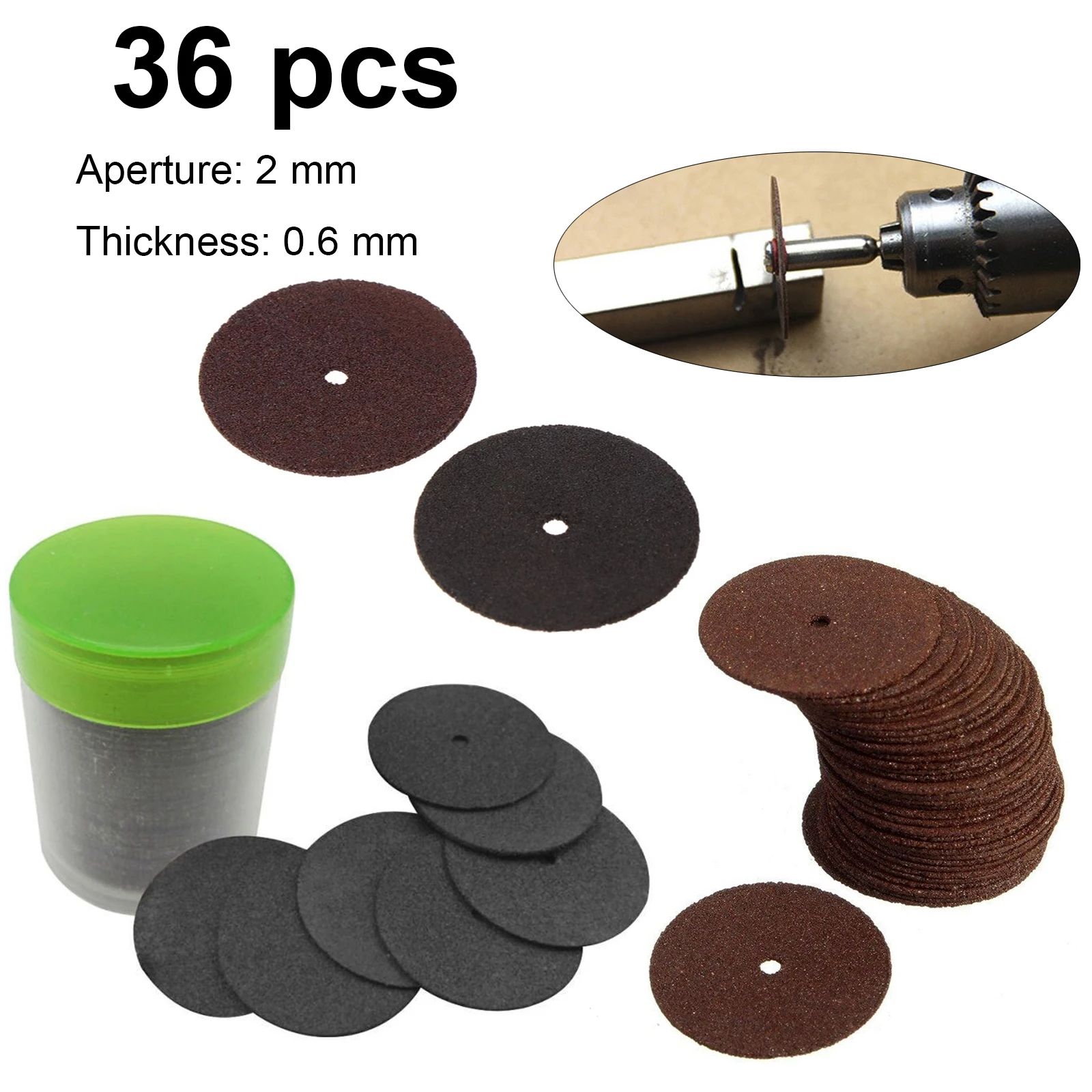 

36 pcs/box Cutting Disc 24mm Red/Black Resin Cutting Disc Cut-off Wheel for Swivel Tool Electric Metal Wood Cutting Tool