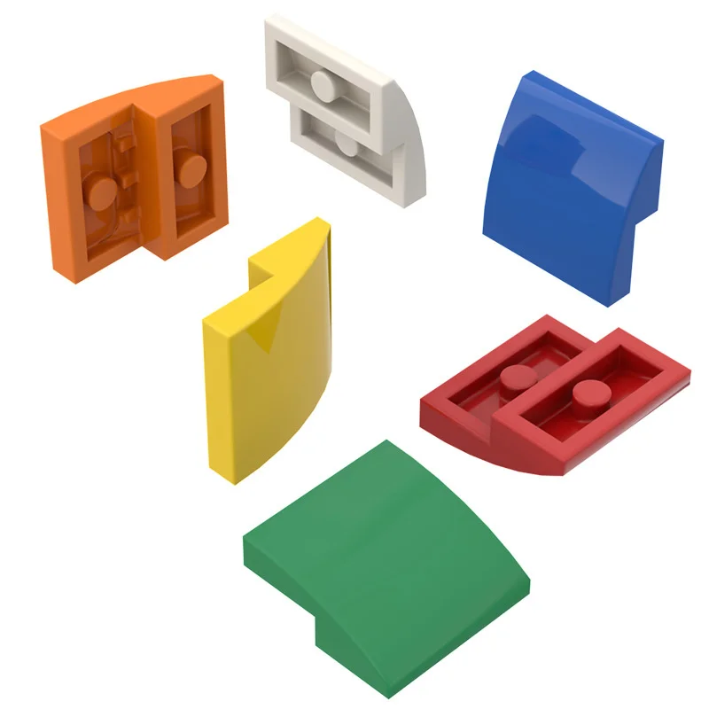 

10 шт. 15068 изогнутый наклон 2x2 блок Moc цветные аксессуары, совместимые с кирпичом DIY детские игрушки в сборе детали