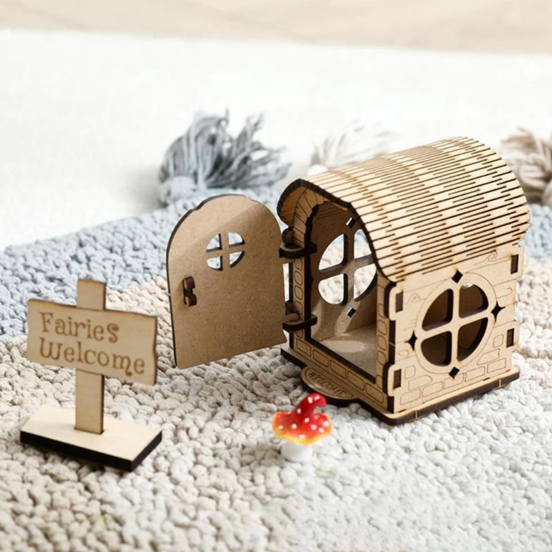 Natural Construction Play Items For Kids Shaped As Fantasy Home With Nice Features