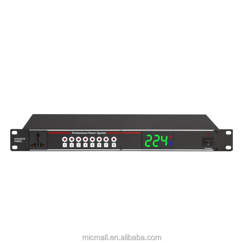 Factory Supply 8-channel Professional High Power Stage Equipment Protection Switch Power