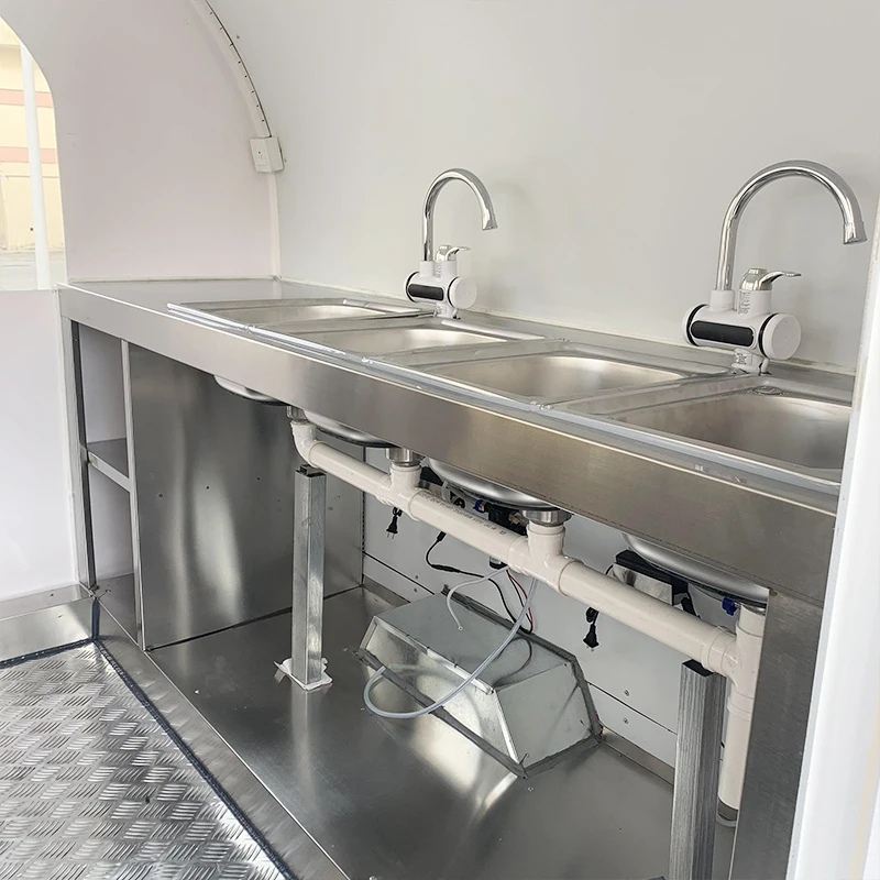 Versatile Food Trailer Concession Cart With Modular Kitchen Equipment For Different Menu Options Professional Catering Service