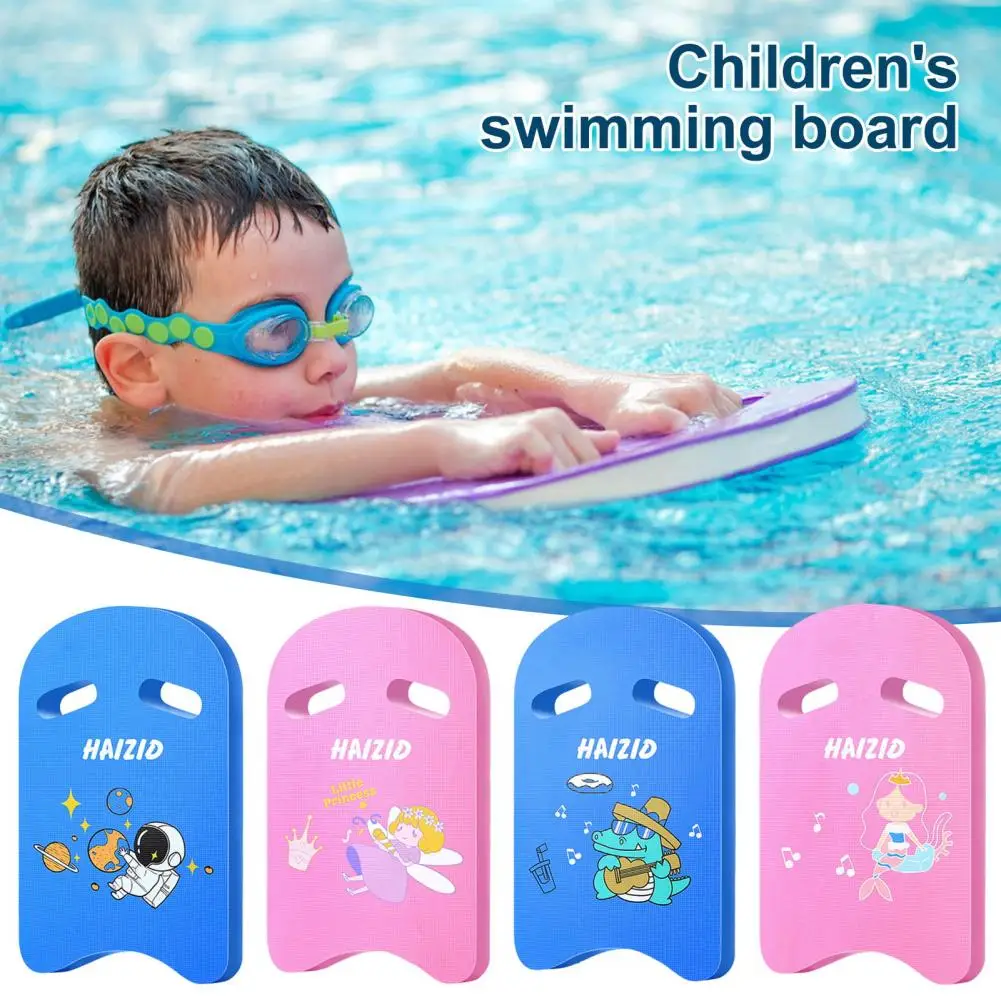 Kickboard per nuoto per bambini Aiuto per l'allenamento del nuoto con fori per corrimano Tavola da nuoto per cartoni animati per feste estive in piscina