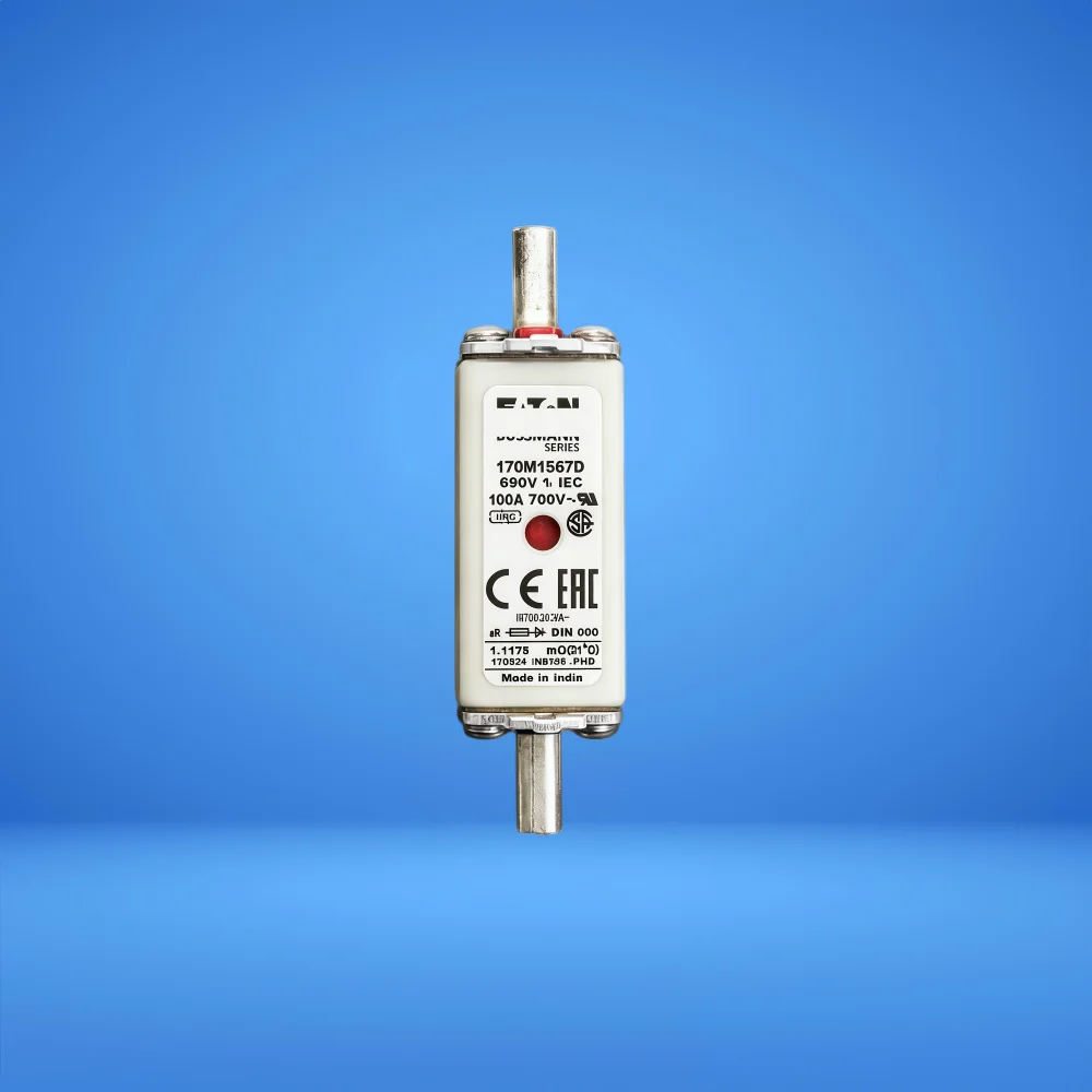 170M1567D High Speed Square Body Blade Fuse, 100A 690VAC gR Semiconductor Protection Fuse, OEM