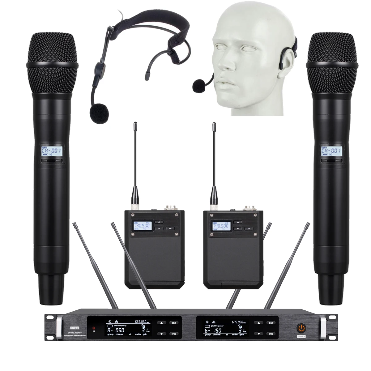 Advanced KSM8 KSM9 Digital Wireless DJ Karaoke Microphone System ULXD4D PGA31 Beta54 HeadWorn Beta87a Super-Cardioid